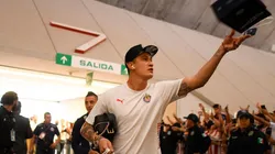 Raúl Gudiño en uno de sus últimos viajes con Chivas del Guadalajara.