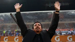 Hugo Sánchez en 2012 cuando dirigía al Pachuca.