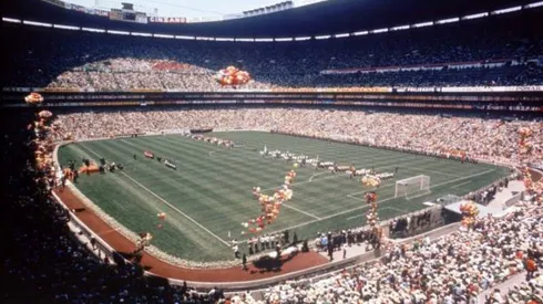 El estadio Azteca en el Mundial de 1970.