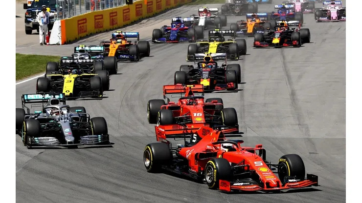 Así fue la largada en 2019 del Gran Premio de Canadá, el último disputado.