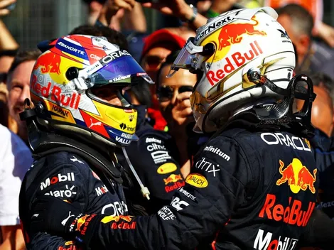 Excompañero de Checo Pérez dijo que Verstappen le dio una paliza al mexicano en Bakú