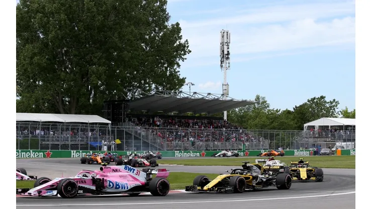 Toma del último Gran Premio de Canadá, en 2019, cuando Sergio Pérez estaba a bordo del Racing Point.