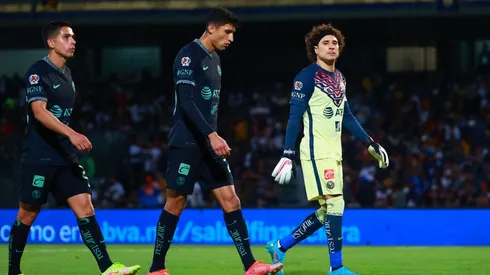 Ciudad de Mexico, 26 de febrero de 2022. Guillermo Ochoa , durante el partido de la jornada 7 del torneo Grita Mexico Clausura 2022 de la Liga BBVA MX, entre los Pumas de la UNAM y las Águilas del America, celebrado en el Estadio Olímpico Universitario. Foto: Imago7/Eloisa Sánchez