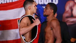 Edgar Berlgan enfrente a Angulo por el Título NABO AMB Súper Mediano OMB.