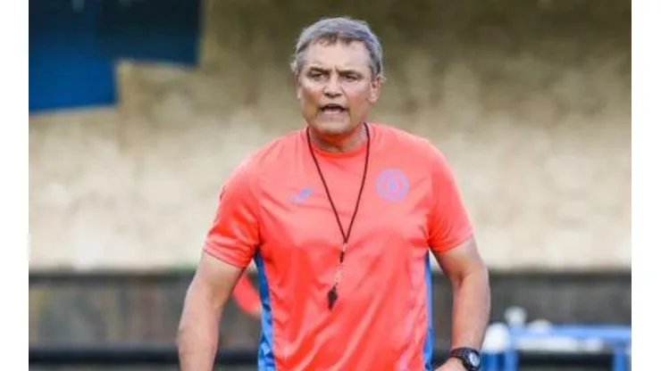 Diego Aguirre en el cierre de la pretemporada de Cruz Azul.