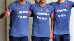 Julio González, Leo Tapia y Gil Alcalá, los porteros de Pumas.