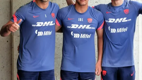 Julio González, Leo Tapia y Gil Alcalá, los porteros de Pumas.