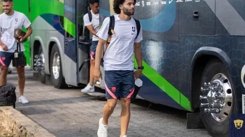 César Huerta en la pretemporada de Pumas en Acapulco.