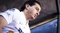 Ciudad de Mexico, 26 de febrero de 2022. Alan Mozo , durante el partido de la jornada 7 del torneo Grita Mexico Clausura 2022 de la Liga BBVA MX, entre los Pumas de la UNAM y las Águilas del America, celebrado en el estadio Olímpico Universitario. Foto: Imago7/ Rafael Vadillo