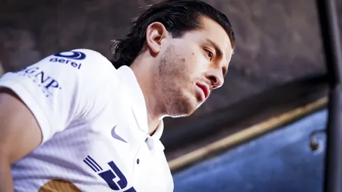 Ciudad de Mexico, 26 de febrero de 2022. Alan Mozo , durante el partido de la jornada 7 del torneo Grita Mexico Clausura 2022 de la Liga BBVA MX, entre los Pumas de la UNAM y las Águilas del America, celebrado en el estadio Olímpico Universitario. Foto: Imago7/ Rafael Vadillo