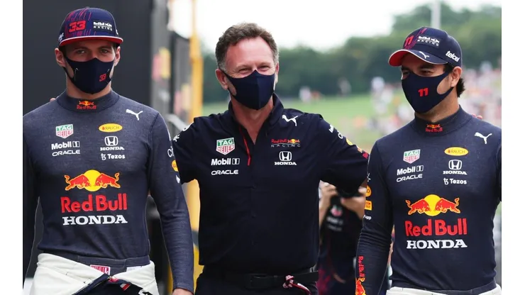 Horner, Pérez y Verstappen, el trío que quiere seguir triunfando en la F1.