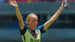 Sarah Luebbert, una extranjera que se convirtió en ídola. (Foto: imago7)