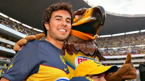 Sergio Pérez recibió el saludo de su querido América.