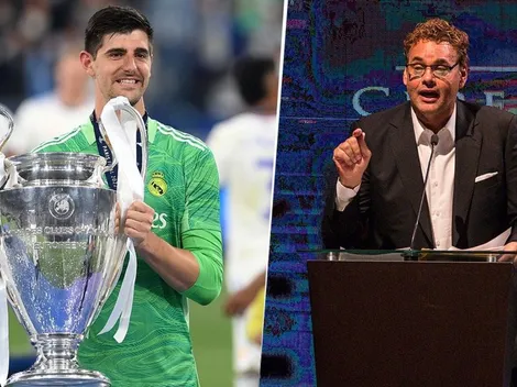 Courtois trolleó a Faitelson por un tuit antimadridista