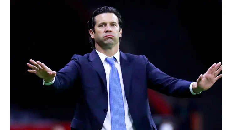 Santiago Solari en su último partido con el América.