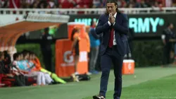 GUADALAJARA, MEXICO - OCTUBRE 23: Matias Almeyda, Director Tecnico del Chivas en lamento durante el juego de la jornada 14 del torneo Apertura 2016 de la Liga Bancomer MX en el estadio Chivas el 23 de octubre de 2016 en Guadalajara, Mexico. (Foto: Alfredo Moya/JAM MEDIA)