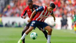 Jesús Sánchez en el que pudo haber sido su último partido con Chivas.