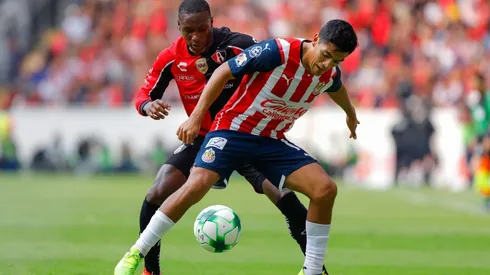 Jesús Sánchez en el que pudo haber sido su último partido con Chivas.