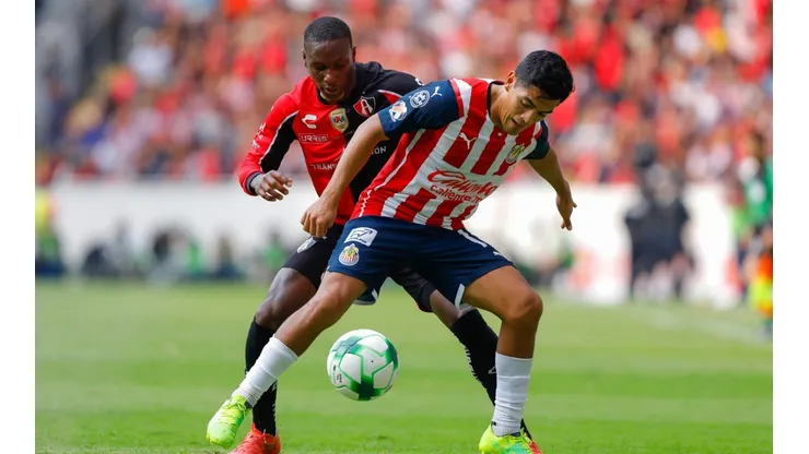 Jesús Sánchez en el que pudo haber sido su último partido con Chivas.