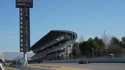 La recta principal del Circuito de Montmeló, Catalunya.
