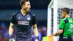 Sebastián Jurado en la tanda de penaltis contra Necaxa.