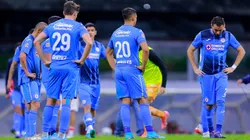 CIUDAD DE MEXICO, MEXICO - FEBRERO 12: Jugadores del en lamento durante el juego de la jornada 5 del Torneo Clausura 2022 de la Liga BBVA MX en el Estadio Azteca el 12 de Febrero de 2022 en Ciudad de Mexico, Mexico. (Foto: Mauricio Salas/JAM MEDIA)
