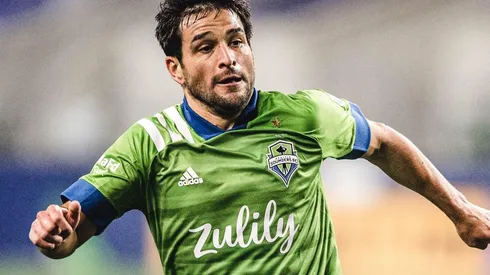 Nicolás Lodeiro, autor del tercero de Seattle contra Pumas.