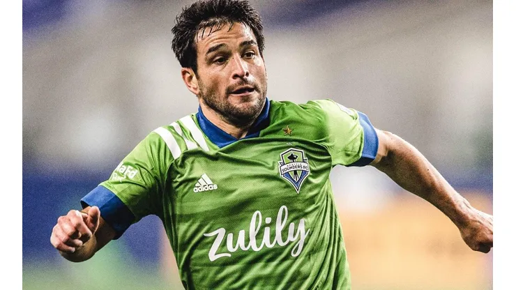 Nicolás Lodeiro, autor del tercero de Seattle contra Pumas.