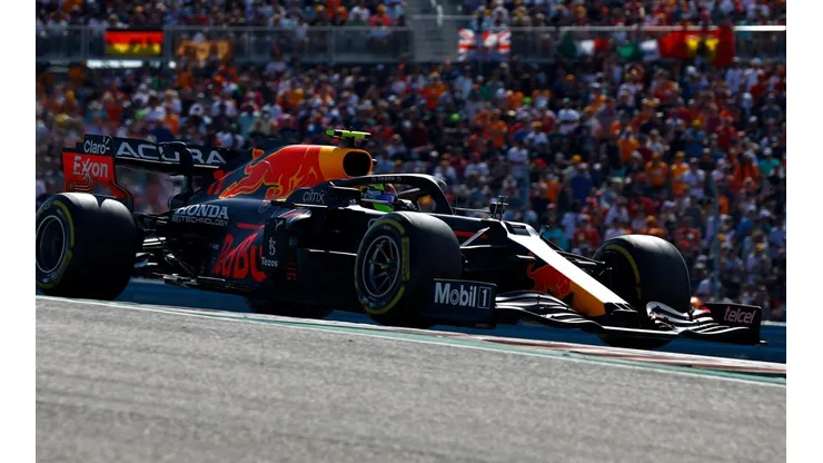 Checo Pérez durante el GP de Estados Unidos en 2021