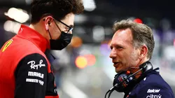 Mattia Binotto y Christian Horner, jefes de Ferrari y Red Bull.