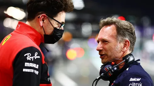 Mattia Binotto y Christian Horner, jefes de Ferrari y Red Bull.