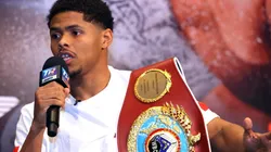 ¡De locos! Una batalla campal interrumpió de manera abrupta la conferencia post pelea de Shakur Stevenson
