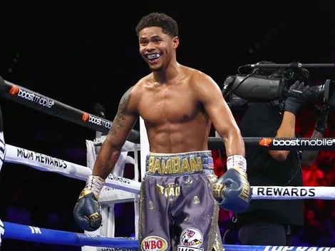 La fanfarroneada de Shakur Stevenson en el último asalto ante Oscar Valdez