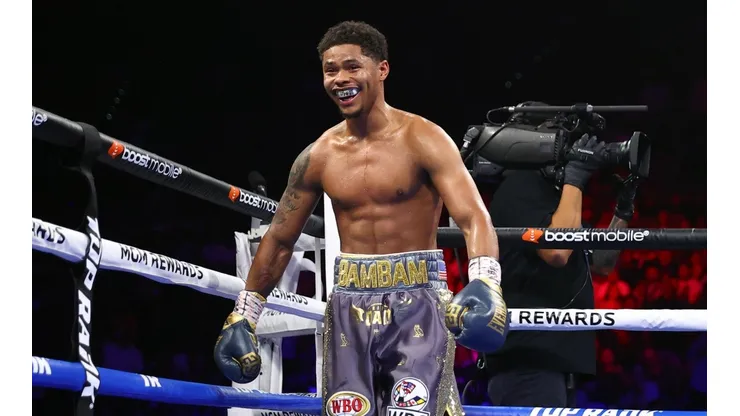 La fanfarroneada de Shakur Stevenson en el último asalto ante Oscar Valdez