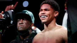 Shakur Stevenson le pidió matrimonio a su novia en pleno cuadrilátero