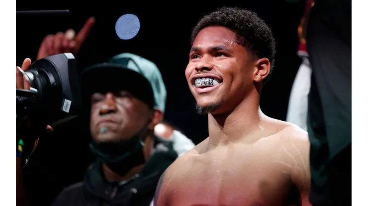Shakur Stevenson le pidió matrimonio a su novia en pleno cuadrilátero