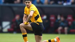 Raúl Jiménez ante el Burnley, partido en el que se fue en blanco.