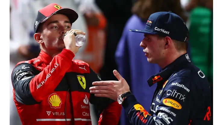 Max Verstappen y Charles Leclerc, competidores directos en la temporada 2022.