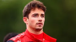 Charles Leclerc, resignado tras el GP de Imola.