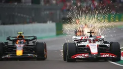 Checo Pérez y su enorme maniobra.