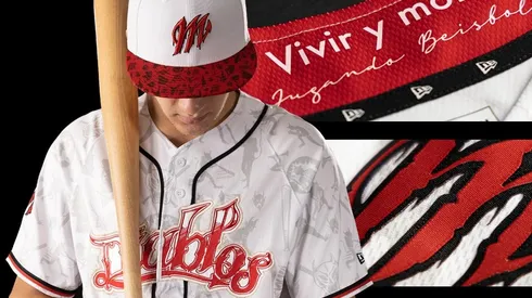 El uniforme home de los Diablos Rojos.
