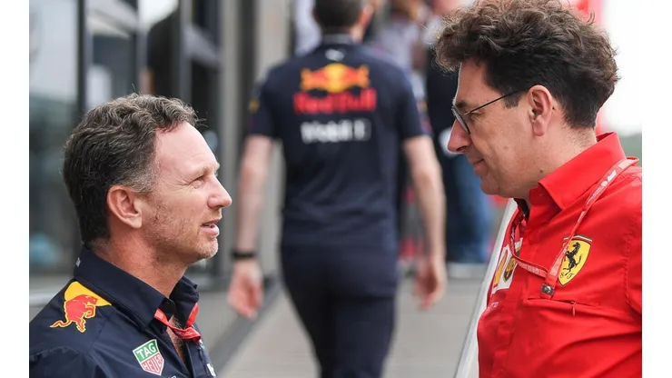 Christian Horner y Mattia Binotto, competidores directos de la F1.