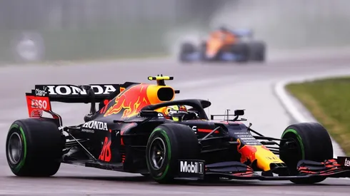 Sergio Pérez transitando el GP de Emilia-Romagna, la próxima cita de la Fórmula 1 (Foto: Getty Images).