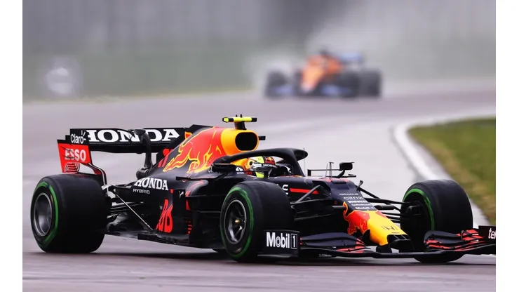 Sergio Pérez transitando el GP de Emilia-Romagna, la próxima cita de la Fórmula 1 (Foto: Getty Images).
