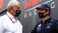Helmut Marko sale a responderle a Max Verstappen.