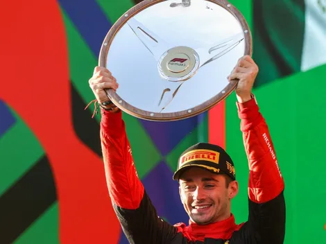 ¡Encantado! Charles Leclerc se rindió a los pies del equipo de mecánicos de Ferrari