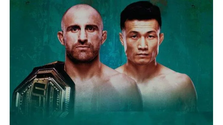 Alexander Volkanovski vs Chan Sung Jung por el UFC 273 (Foto: Twitter UFC)