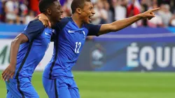 Ousmane Dembelé y Kylian Mbappé con la selección de Francia.