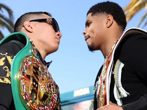 Oscar Valdez le pegó duro a Shakur Stevenson y ni siquiera se subieron al ring