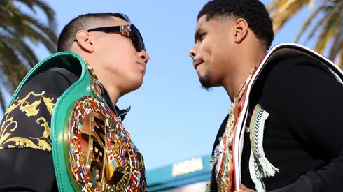 Oscar Valdez le pegó duro a Shakur Stevenson y ni siquiera se subieron al ring